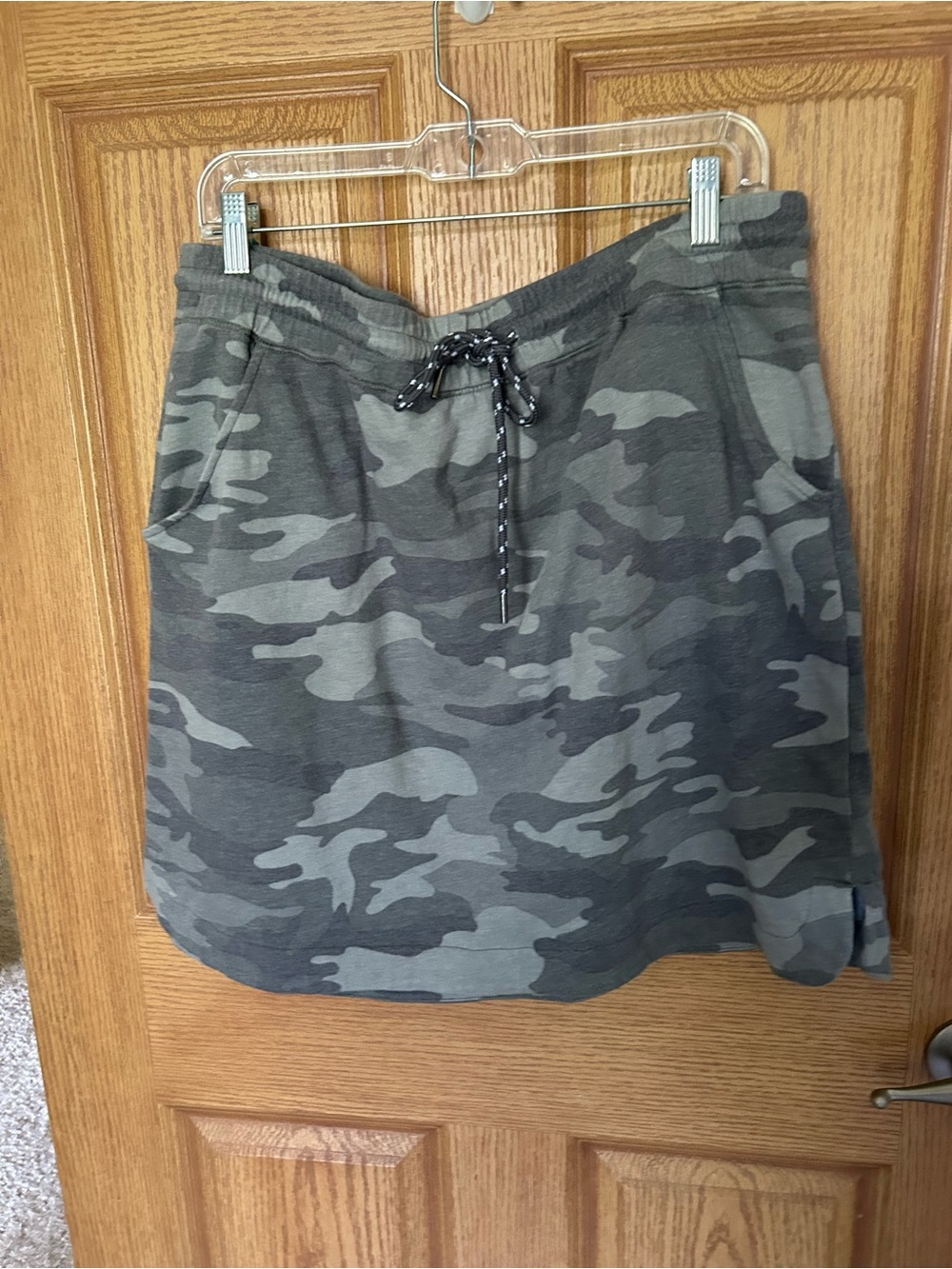 Maurice’s XL Casual Camo Drawstring Skirt - Gray Camouflage